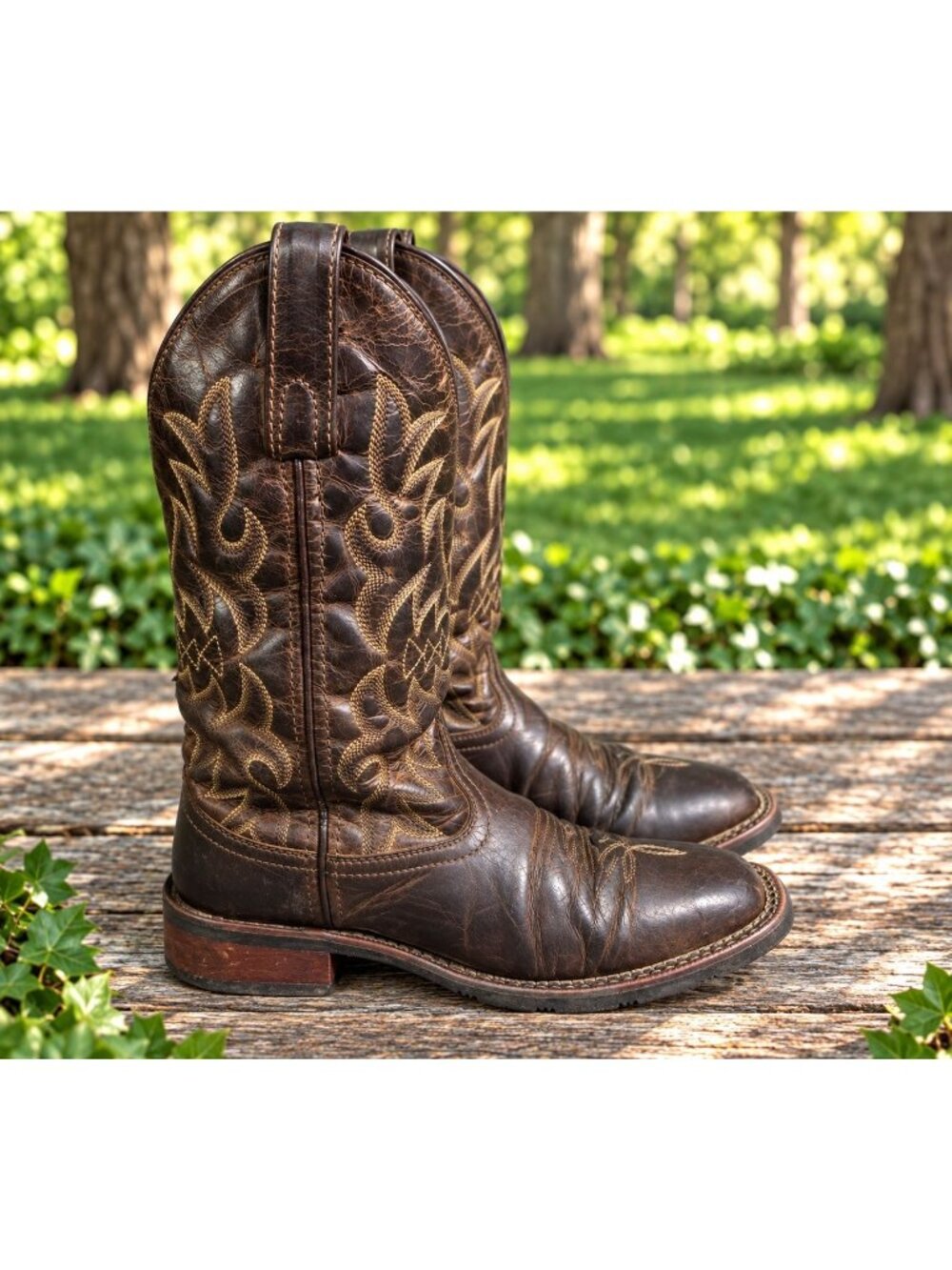 Laredo Women's 6 Anita Brown Western Cowboy Boots Style 5602